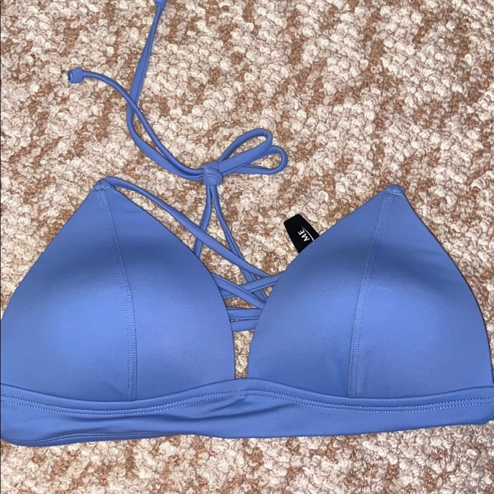 Light Blue Swimsuit Top